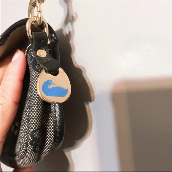 Dooney & Bourke Monogrammed Flap Snap Wristlet - Picture 7 of 7